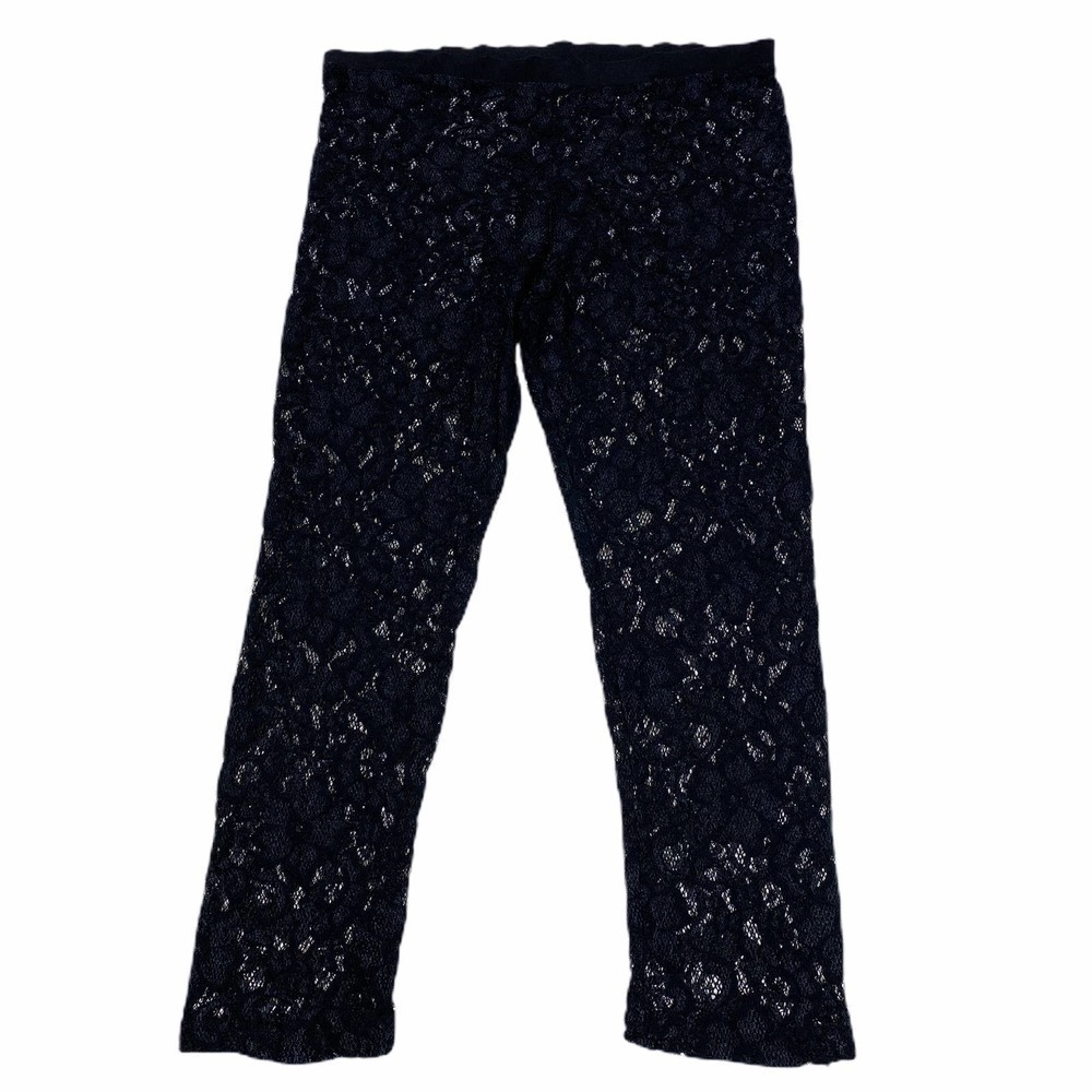 BLACK Lace Sheer Pants